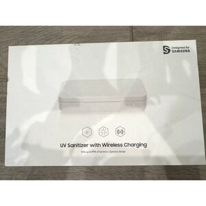 Samsung UV Sanitizer Wireless Charger Unisex OS White New‎ GP-TOU020SACWU Qi 10W